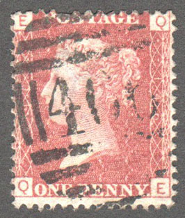 Great Britain Scott 33 Used Plate 146 - QE - Click Image to Close